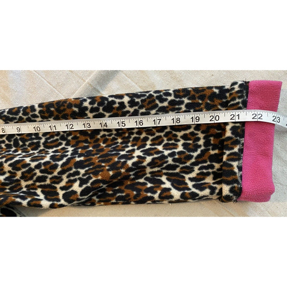 BETSEY JOHNSON Fleece Robe Womens S Small Leopard Print w Belt & Hood Soft Robe - Picture 16 of 16